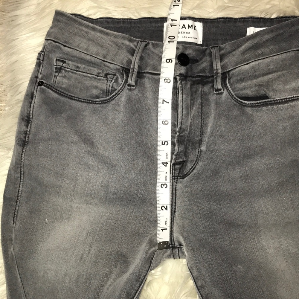 Frame Denim Le Crop Mini Boot Jeans Grimmel Gray - Picture 6 of 8